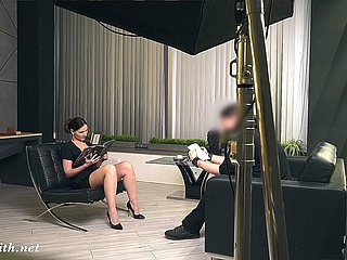 安静。 Jeny Smith没有内裤戏弄了一个男人。隐藏的相机恶作剧